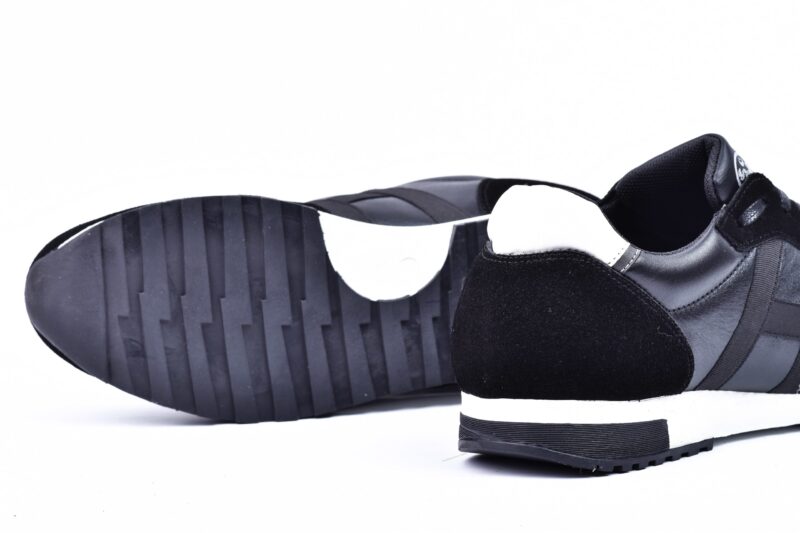 Espadrilles en cuir et daim Noir – Op02 – Image 3