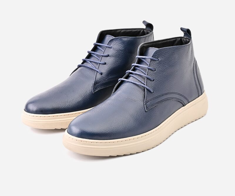 Chaussures mini Bottine cuir bleu – op20 - <strong>OPIYANE</strong> – Image 2