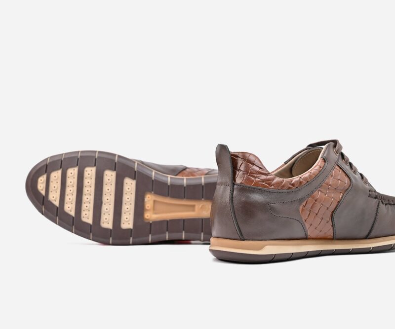 Mocassins hommes en cuir Marron - op51 – Image 2