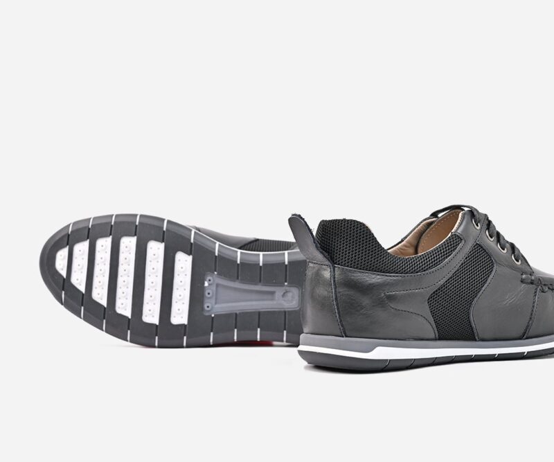 Mocassins hommes en cuir Noir - op51 – Image 3