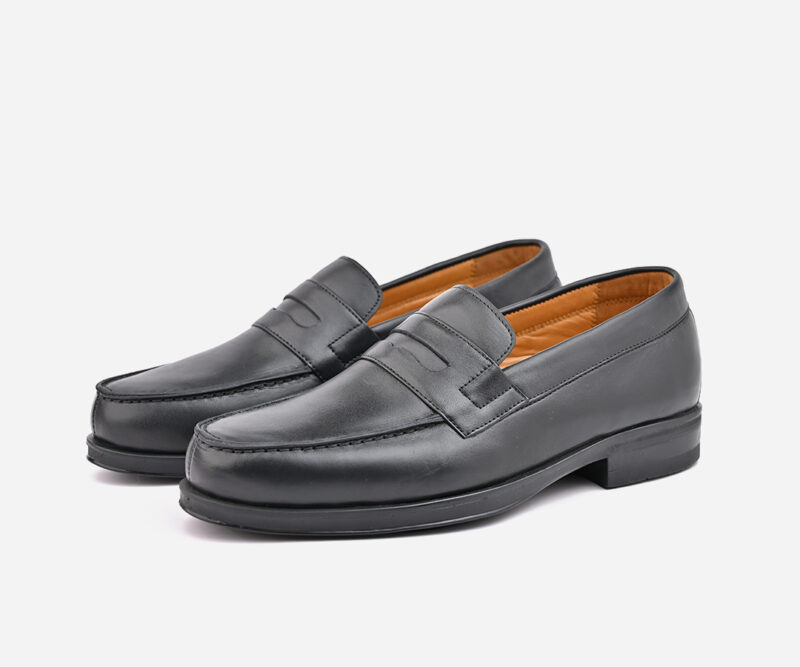 Mocassin classe homme de luxe en cuir noir - op78 - <strong>OPIYANE</strong> – Image 3