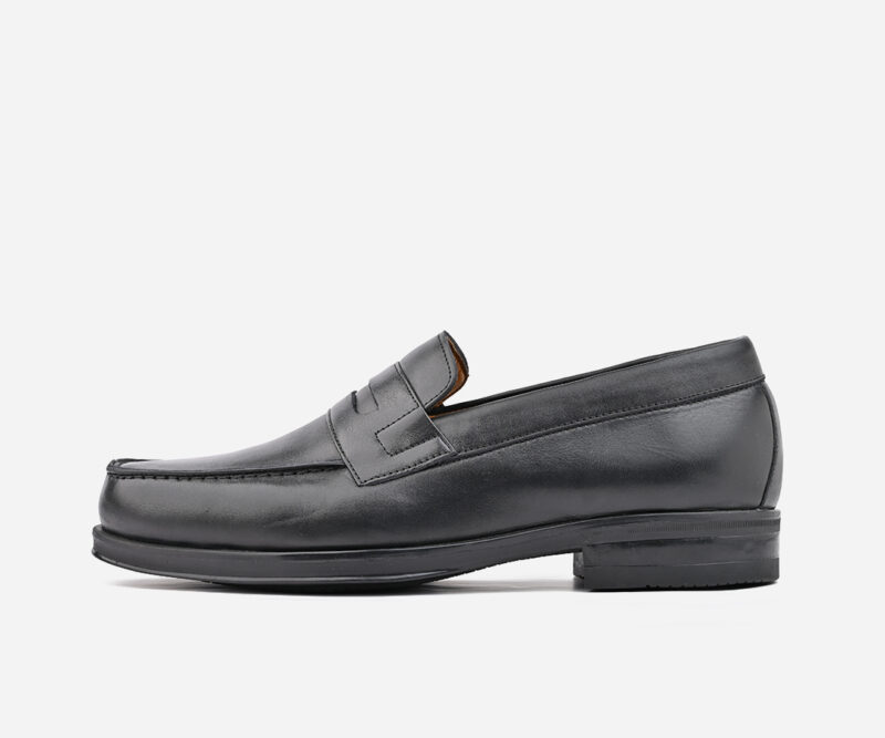 Mocassin classe homme de luxe en cuir noir - op78 - <strong>OPIYANE</strong>