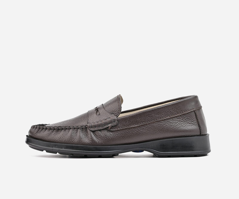 Mocassin Luxe en cuir Marron - op79 - <strong>OPIYANE</strong>