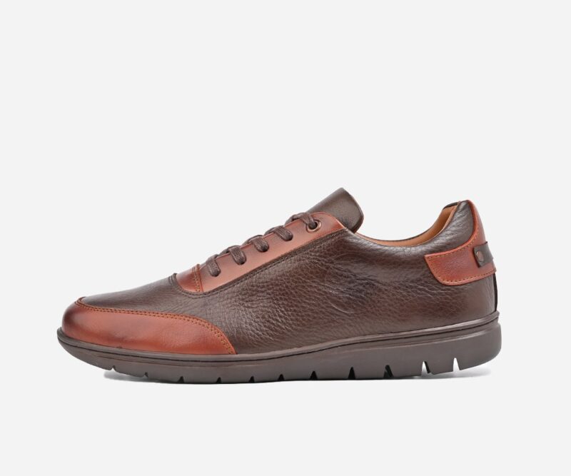 Chaussure homme en cuir marron - op84