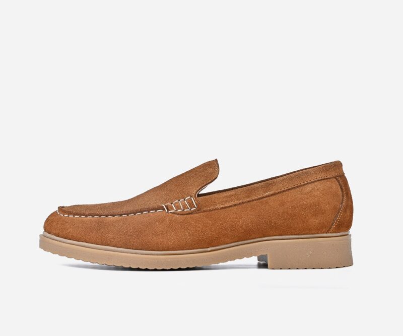 Chaussures homme en daim camel - op92