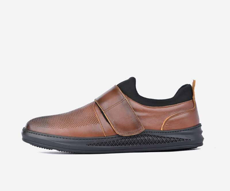 Chaussures homme ville en cuir marron - op93