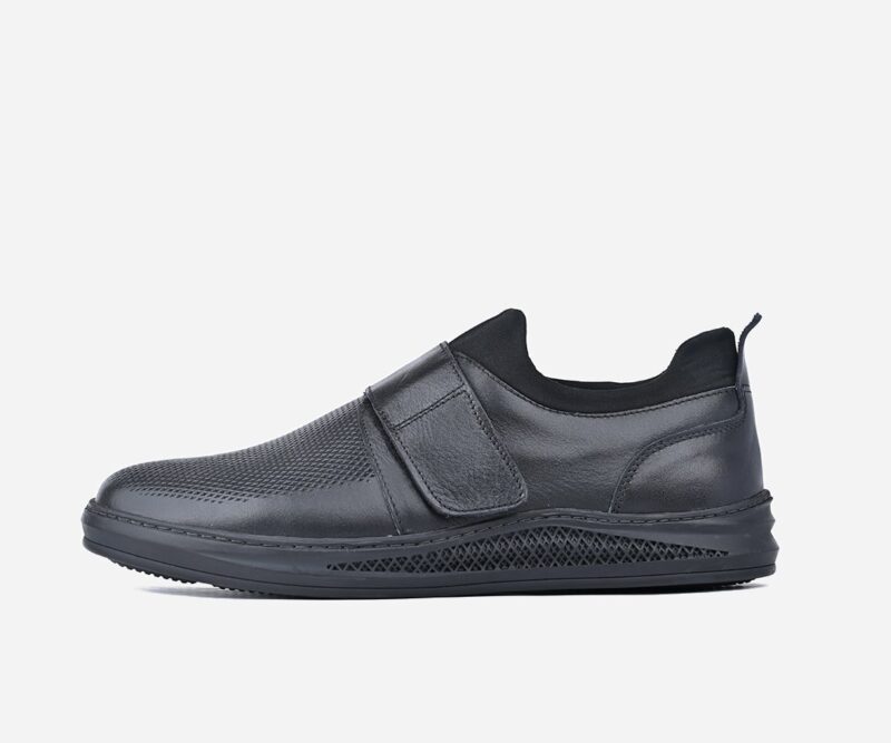 Chaussures homme ville en cuir noir - op93