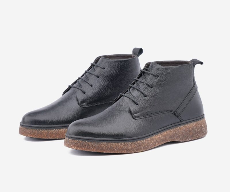 Bottine homme cuir grainé noir - op116 - <strong>OPIYANE</strong> – Image 3