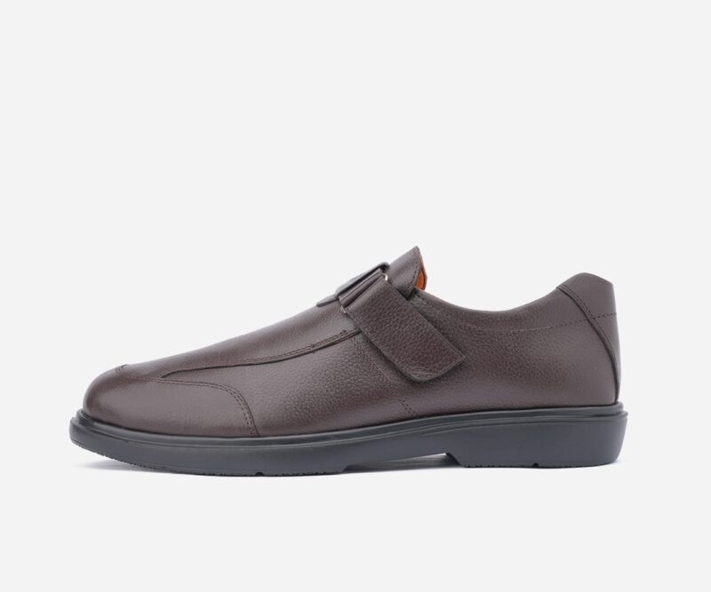 Chaussure de ville homme en cuir medical marron - op103