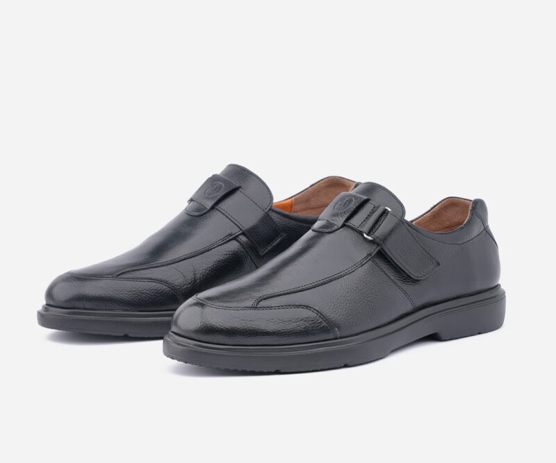 Chaussure de ville homme en cuir medical noir - op103 – Image 2