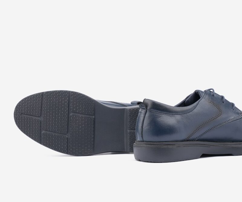 Chaussures homme en cuir tendance Bleu - op114 – Image 3