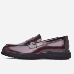 chaussures homme demasquable bordeau opiyane op146